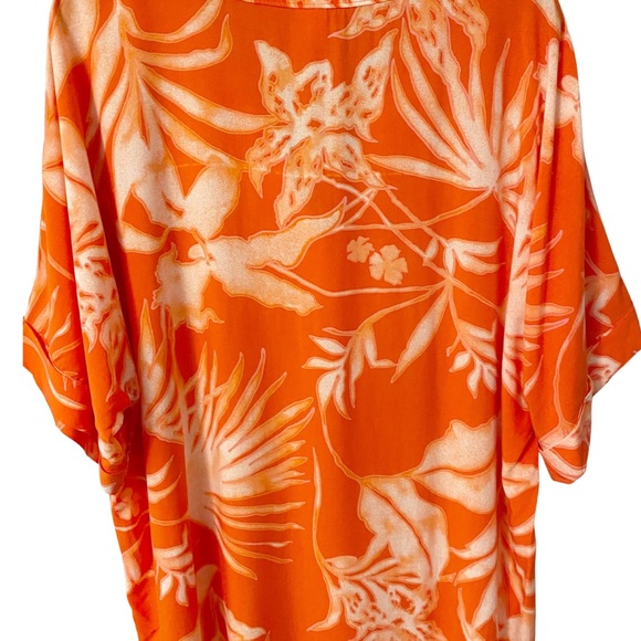 Natori Orange Floral Tunic - Picture 5 of 10